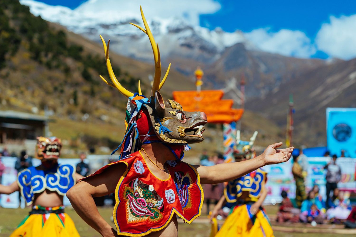 Organizing Mask Dances During Jomolhari mountain Festival