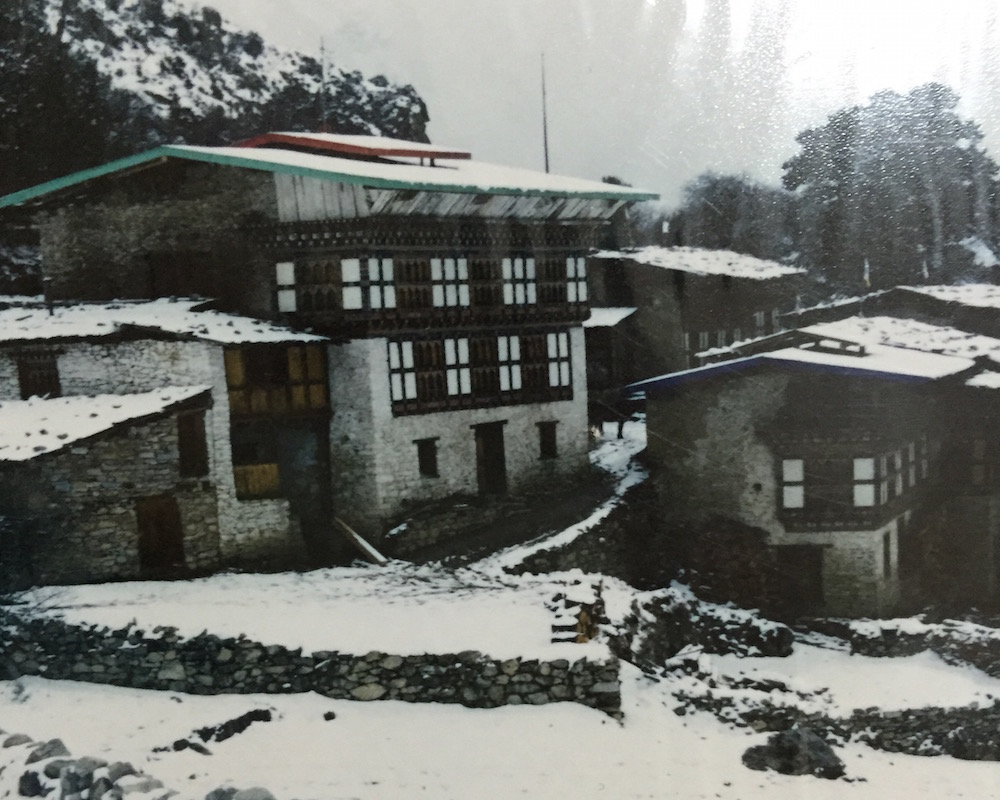 Laya Village duirng laya gasa trek